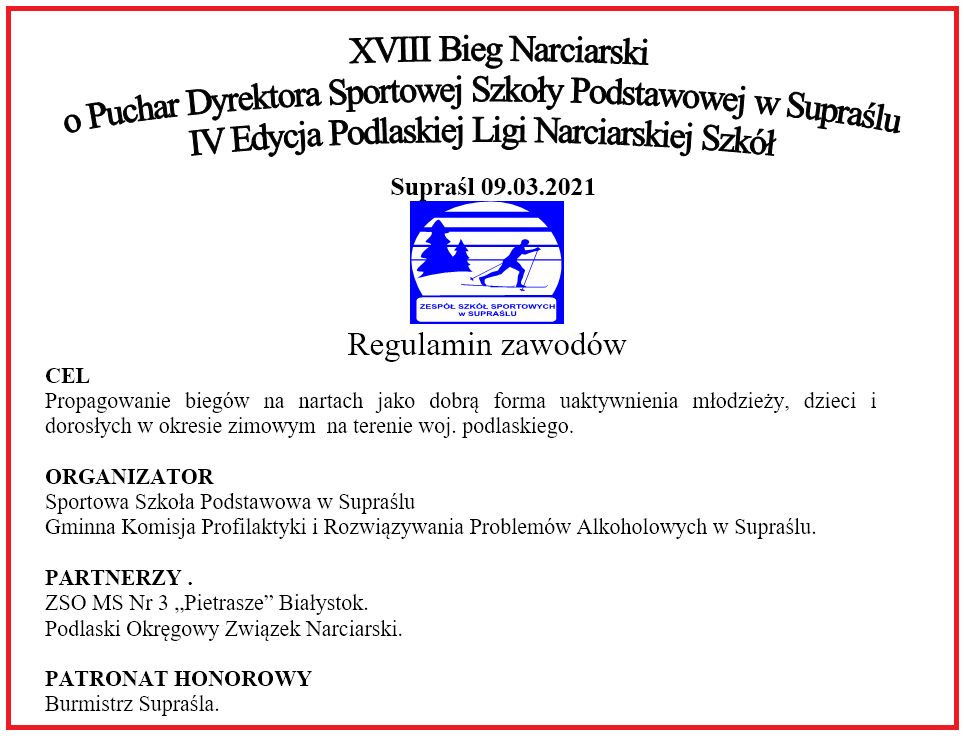 18 bieg narciarski 2021