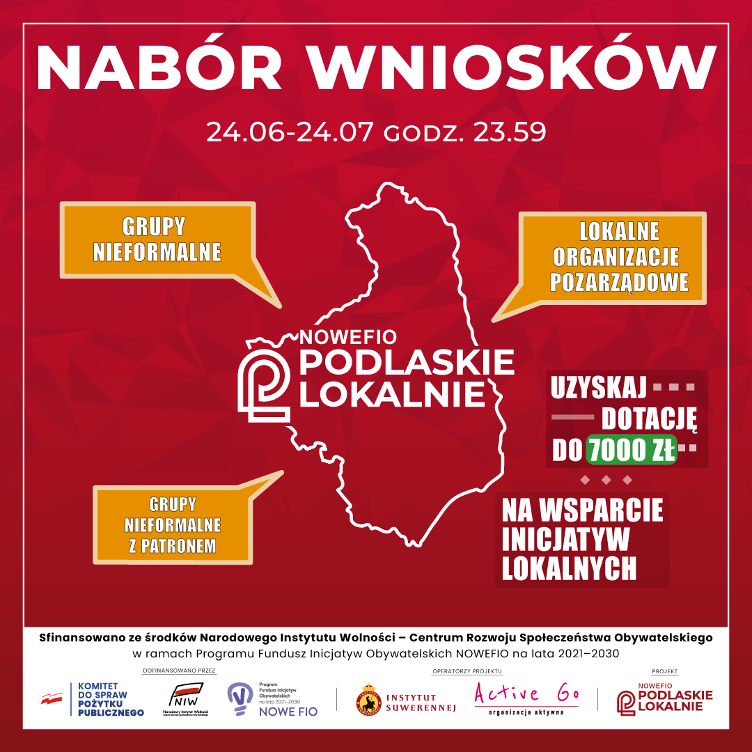 Podlaskie Lokalnie nabór wniosków 1.8