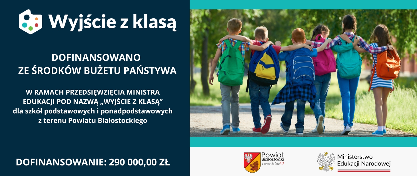 Wyjście z klasą na stronę www plakat