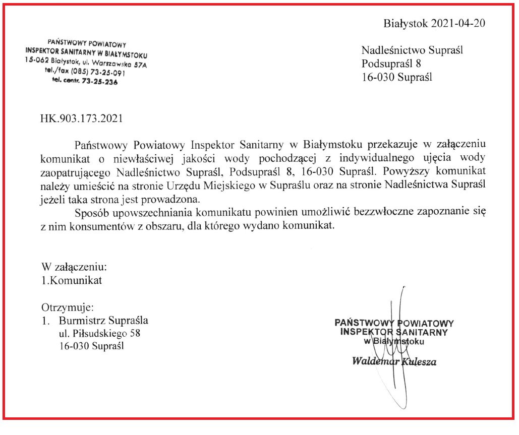 sanepid nadlesnictwo