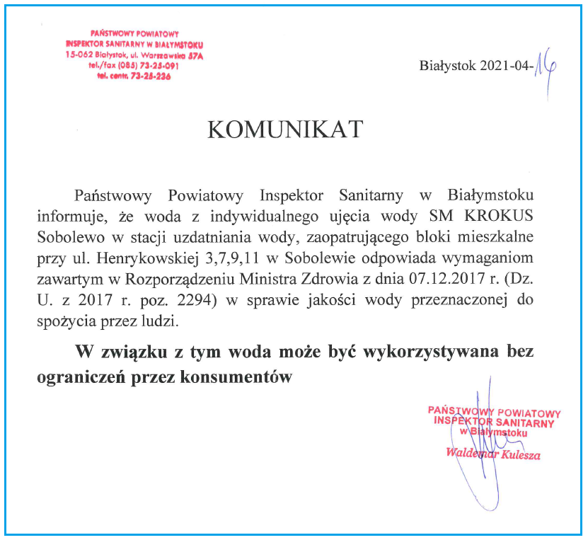 woda sobolewo 22.04.2021